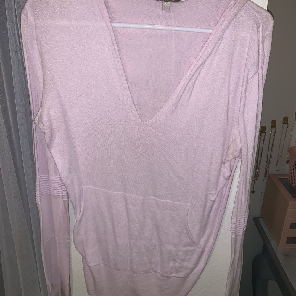 XS Light Pink ATHLETA  Top with Hoodie